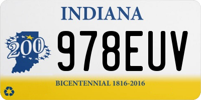 IN license plate 978EUV