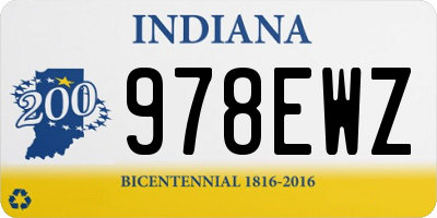 IN license plate 978EWZ