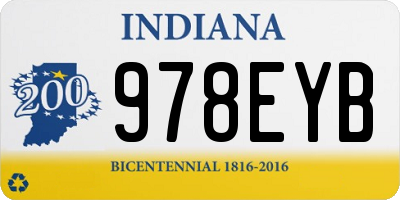 IN license plate 978EYB