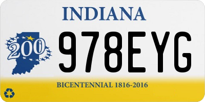 IN license plate 978EYG