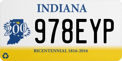 IN license plate 978EYP