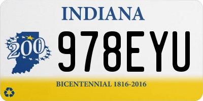 IN license plate 978EYU