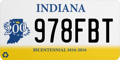 IN license plate 978FBT