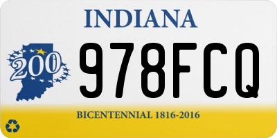 IN license plate 978FCQ
