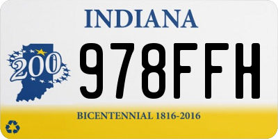 IN license plate 978FFH