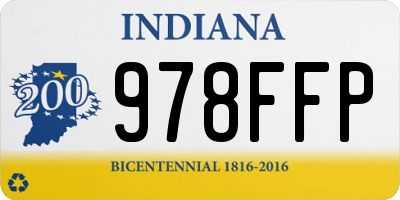 IN license plate 978FFP