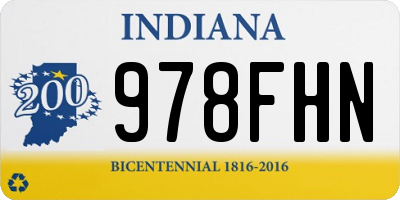 IN license plate 978FHN