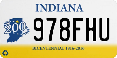 IN license plate 978FHU