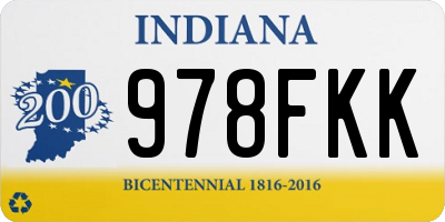 IN license plate 978FKK