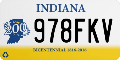 IN license plate 978FKV