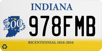 IN license plate 978FMB