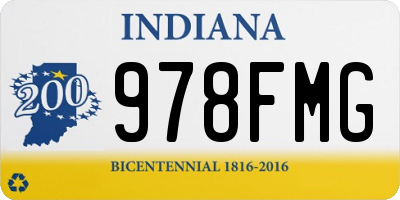 IN license plate 978FMG