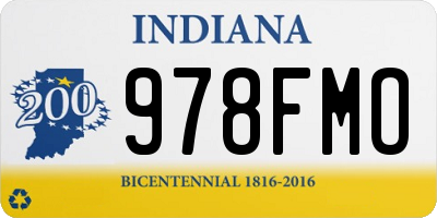 IN license plate 978FMO