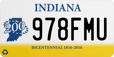 IN license plate 978FMU