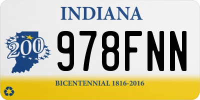 IN license plate 978FNN