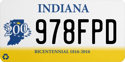 IN license plate 978FPD