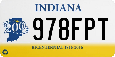 IN license plate 978FPT