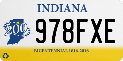 IN license plate 978FXE