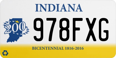 IN license plate 978FXG