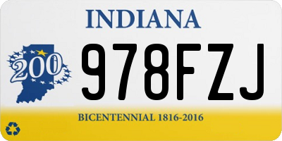 IN license plate 978FZJ