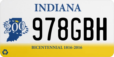 IN license plate 978GBH