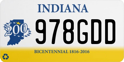 IN license plate 978GDD