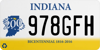 IN license plate 978GFH