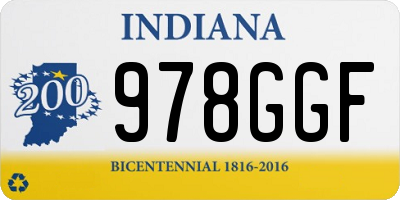 IN license plate 978GGF