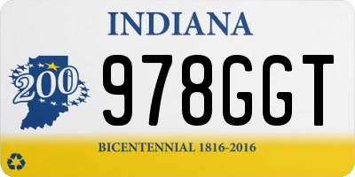 IN license plate 978GGT