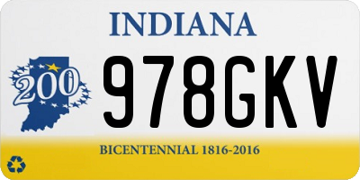 IN license plate 978GKV