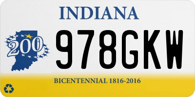 IN license plate 978GKW