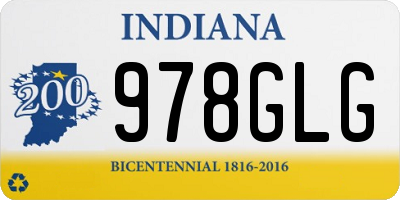 IN license plate 978GLG