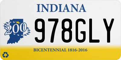 IN license plate 978GLY
