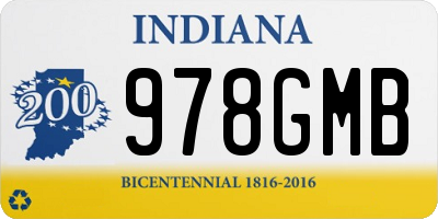 IN license plate 978GMB
