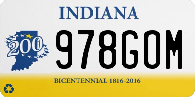 IN license plate 978GOM