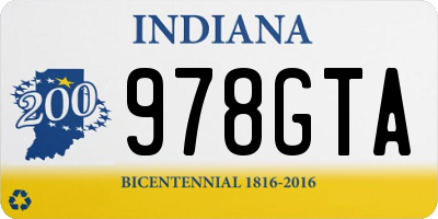 IN license plate 978GTA