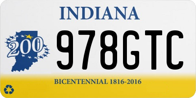 IN license plate 978GTC