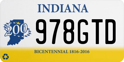 IN license plate 978GTD