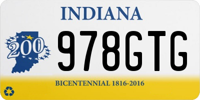 IN license plate 978GTG
