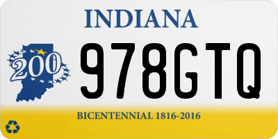 IN license plate 978GTQ
