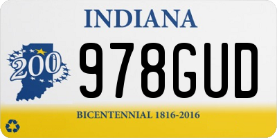IN license plate 978GUD