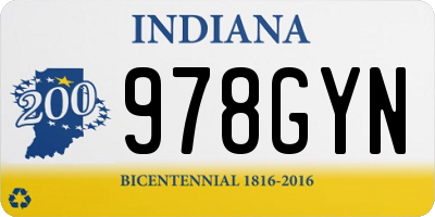 IN license plate 978GYN
