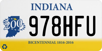IN license plate 978HFU