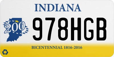 IN license plate 978HGB