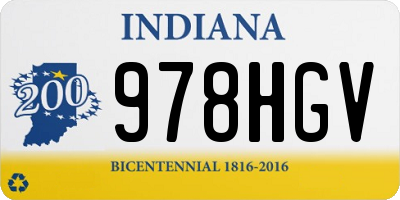 IN license plate 978HGV