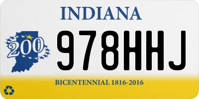 IN license plate 978HHJ