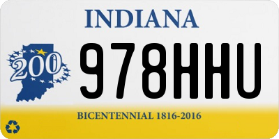 IN license plate 978HHU