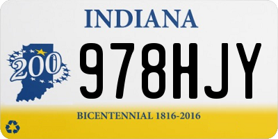 IN license plate 978HJY