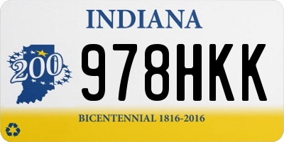 IN license plate 978HKK