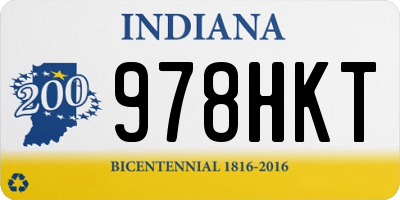 IN license plate 978HKT